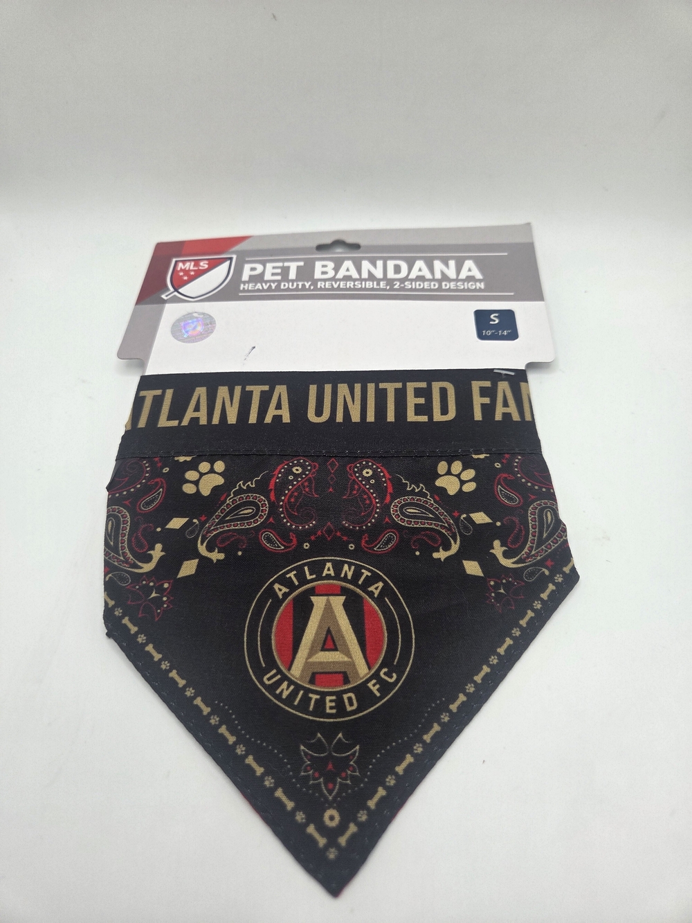 Atlanta United Black & Gold Pet Bandana NWT(Small)